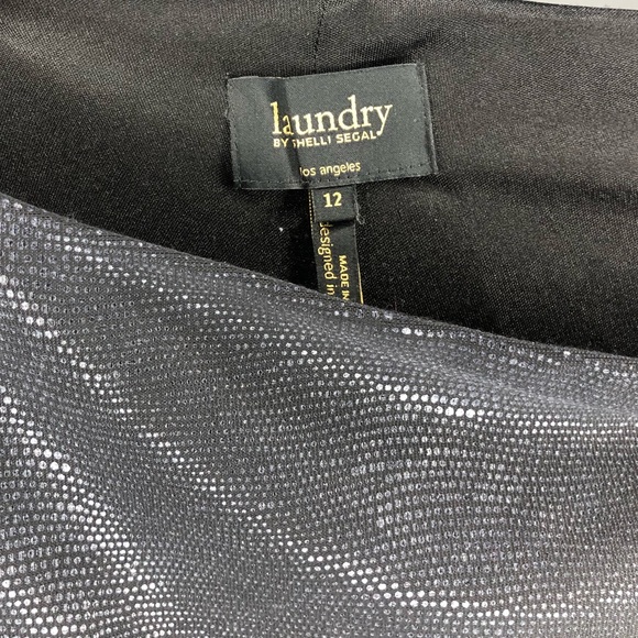 Laundry by Shelli Segal Black One Shoulder Dress - Picture 4 of 5